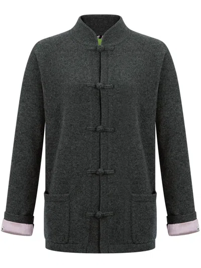 Shanghai Tang Tang Cashmere Cardigan In Black