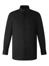 Shanghai Tang Tang Collarless Shirt In Black