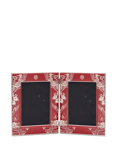 Shanghai Tang Tang Double Photo Frame In Red