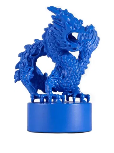 Shanghai Tang Tang Dragon Chess (set Of Four) In Blue