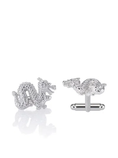 Shanghai Tang Tang Dragon Cufflinks In Silver
