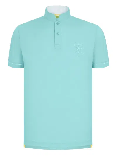 Shanghai Tang Tang Dragon Polo Shirt In ブルー