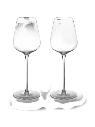 Shanghai Tang Tang Dragon Wine Glasses (set Of Two) In Transparent
