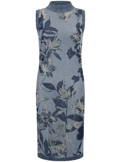 Shanghai Tang Tang Dress In Blue