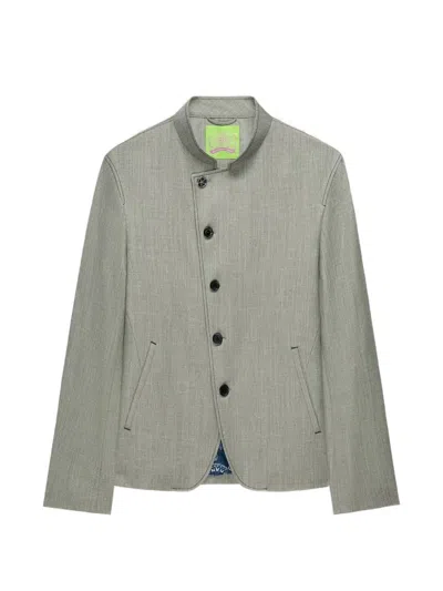 Shanghai Tang Tang Five-button Jacket In Green