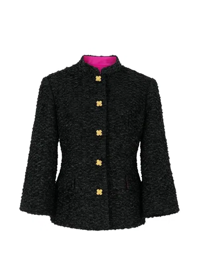 Shanghai Tang Tang Flared-cuff Jacket In Black
