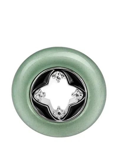 Shanghai Tang Tang Fortune Jade Ring In Green