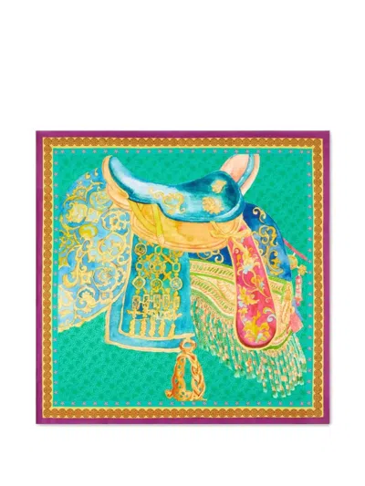 Shanghai Tang Tang Foulard Floral Scarf In Multi