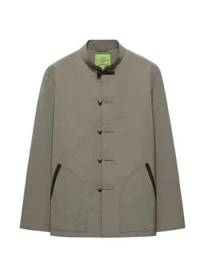 Shanghai Tang Tang Frog-fastening Jacket In Green