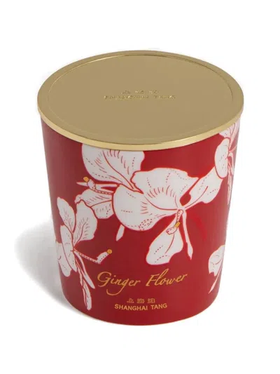 Shanghai Tang Tang Ginger Flower Candle In Red
