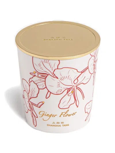Shanghai Tang Tang Ginger Flower Candle In White