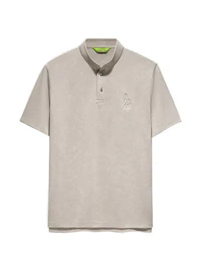 Shanghai Tang Tang Horse Polo Shirt In Brown