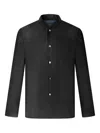 Shanghai Tang Tang Jacquard-pattern Shirt In Black