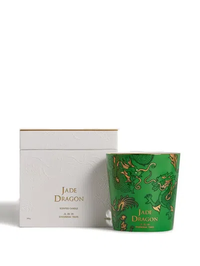 Shanghai Tang Tang Jade Dragon Candle In Green