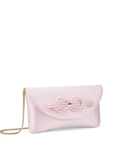 Shanghai Tang Tang Knot Clutch Bag In Pink
