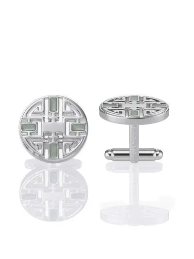 Shanghai Tang Tang Longevity Cufflinks In Silver