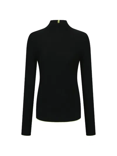 Shanghai Tang Tang Mock-neck Sweater In Black