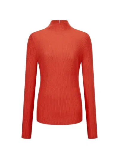 Shanghai Tang Tang Mock-neck Sweater In Brown