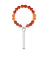Shanghai Tang Tang Of Fire Agate Bracelet In Silver