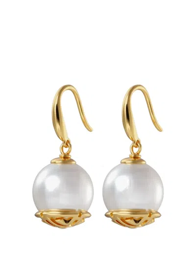 Shanghai Tang Tang Of Metal Drop Earrings In Gray