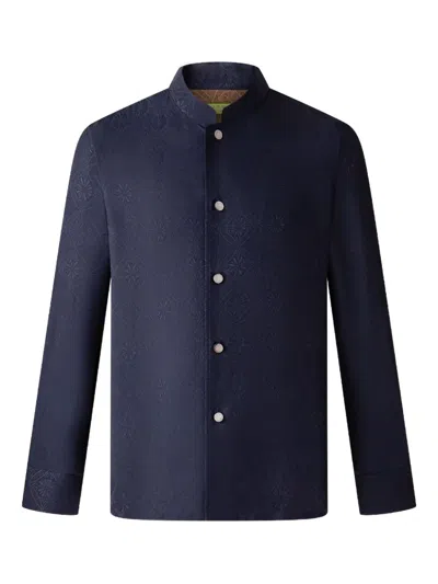 Shanghai Tang Tang Patterned Shirt In Blue