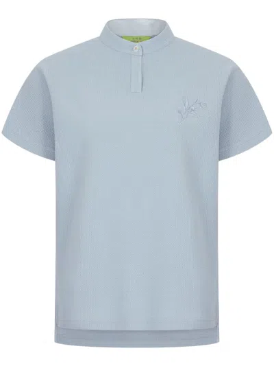 Shanghai Tang Tang Polo Top In Blue