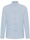Shanghai Tang Tang Shirt Jacket In Blue