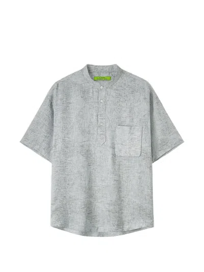 Shanghai Tang Tang Short-sleeve Shirt In Gray