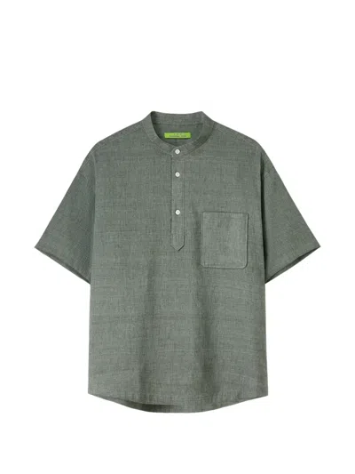 Shanghai Tang Tang Short-sleeved Polo Shirt In Green