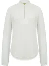 Shanghai Tang Tang Silk Blouse In White