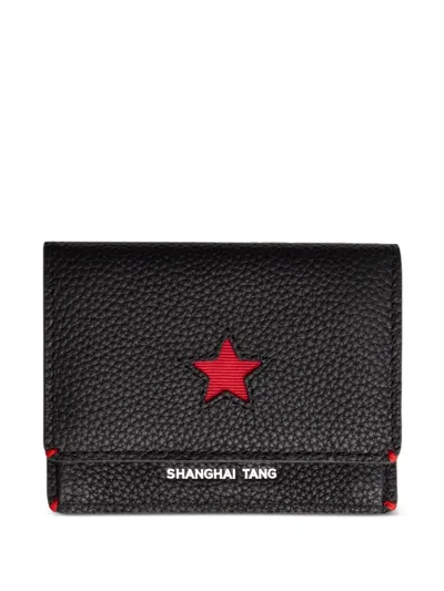 Shanghai Tang Tang Star Cut-out Billfold Wallet In Black