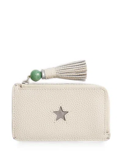 Shanghai Tang Tang Star Zip-fastening Cardholder In Neutral