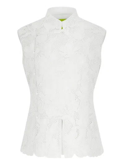 Shanghai Tang Tang Top In ホワイト