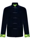 Shanghai Tang Tang Velvet Jacket In Blue