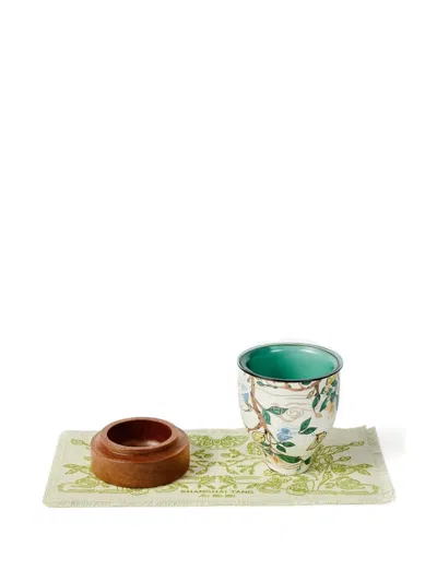 Shanghai Tang Tanga Floral-print Tea Cup (set Of Two) In Multi