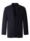 Shanghai Tang Two-button Patch-pockets Blazer In Blue
