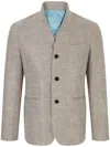 Shanghai Tang V-neck Blazer In Brown