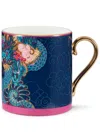 Shanghai Tang Vivid Dragon Mug In Blue