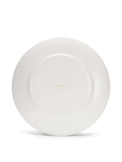 Shanghai Tang Watersky Dragon-print Plate In White