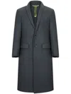 Shanghai Tang Wool Coat In Grey