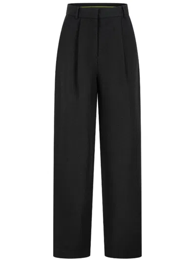 Shanghai Tang Wool Trousers In Black