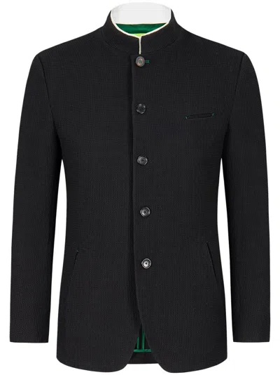 Shanghai Tang X Chen Man Button-up Jacket In Black