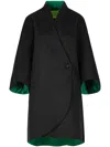 Shanghai Tang X Chen Man Cashmere Coat In Black