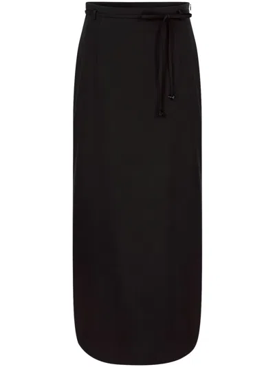 Shanghai Tang X Chen Man Midi Skirt In Black