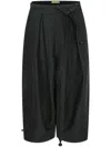 Shanghai Tang X Chen Man Silk Gauze Trousers In Black