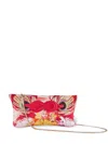Shanghai Tang X Jacky Tsai Flower Dragon Clutch In Red
