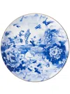 Shanghai Tang X Jacky Tsai Large Peony Plate In Blue
