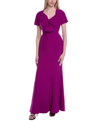 Shani Crepe Gown In Purple