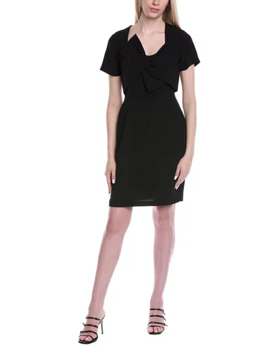 Shani Crepe Sheath Dress In Black