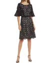 Shani Focus By  A-line Laser Cutting Dress In Black